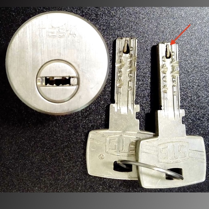 Sample - TESA STS dimple key cylinder - interactive